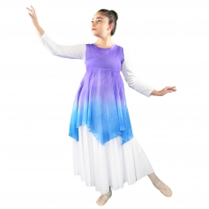 Danzcue Watercolor Womens Praise Dance Tunic