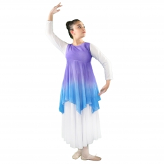 Danzcue Watercolor Womens Praise Dance Tunic